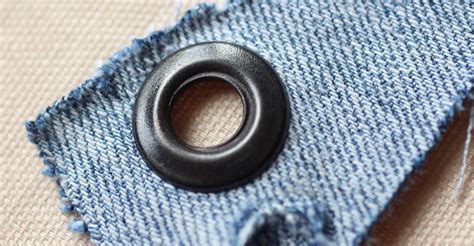 how to add metal eyelets to fabric|1 inch grommets for fabric.